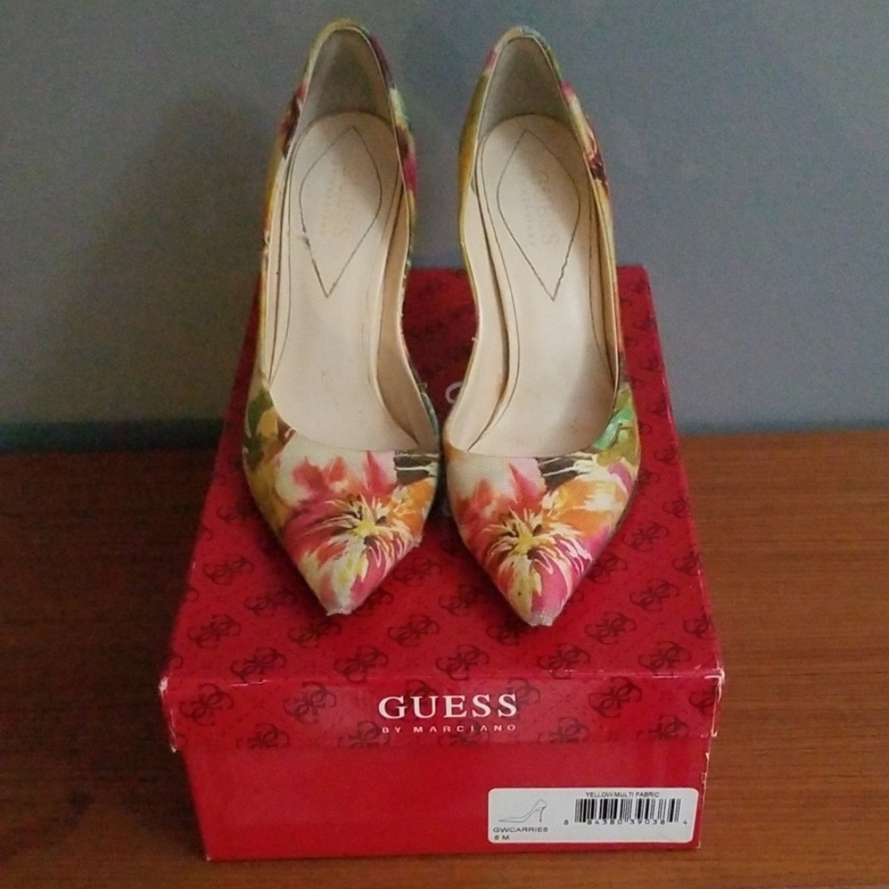 Guess by Marciano flower heels 6